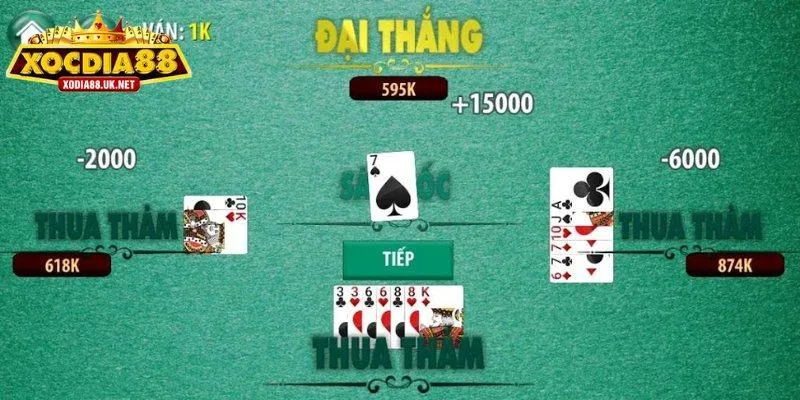 Mẹo chơi sâm lốc Xocdia88 lật ngược ván bài
