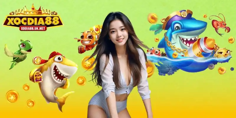 Sảnh game bắn cá ở Xocdia88 với đồ họa ấn tượng